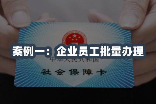 企业员工批量办理